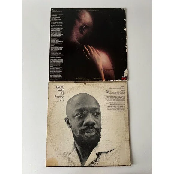 Isaac Hayes Don't Let Go Hot Buttered Soul LP Lot Cleaned G+/VG